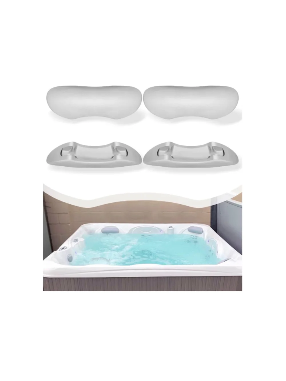 NEW 4PCS 77444 Hot Tub Head Rest Pillows Fits Hot Spot Relay Rhythm SX Tempo Tx